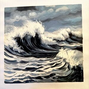 Wild Ocean oil on canvas painting original